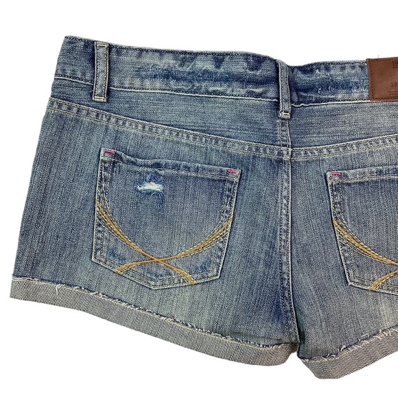 Victoria’s Secret PINK Distressed Denim Shorts Blue - Picture 3 of 8